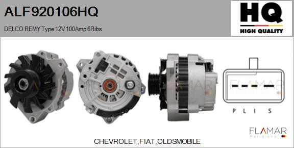 FLAMAR ALF920106HQ - Generator / Alternator aaoparts.ro