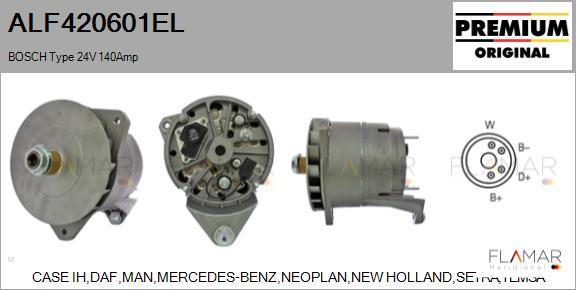 FLAMAR ALF420601EL - Generator / Alternator aaoparts.ro
