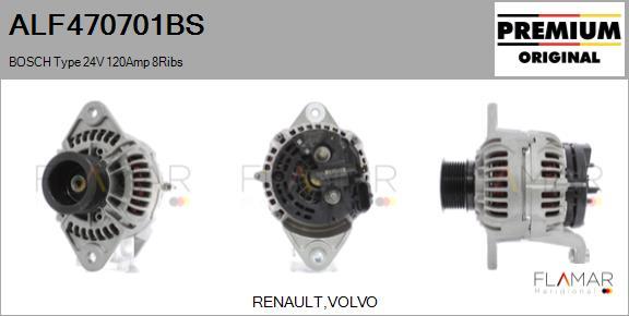 FLAMAR ALF470701BS - Generator / Alternator aaoparts.ro