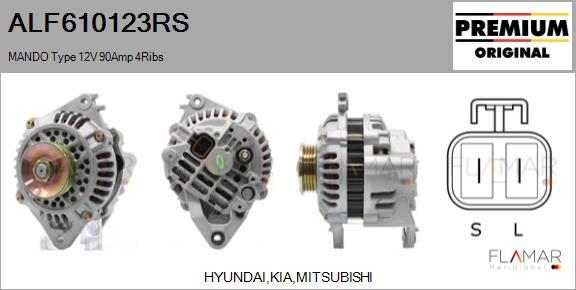 FLAMAR ALF610123RS - Generator / Alternator aaoparts.ro