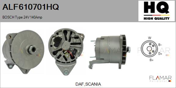 FLAMAR ALF610701HQ - Generator / Alternator aaoparts.ro