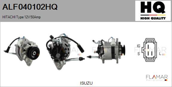 FLAMAR ALF040102HQ - Generator / Alternator aaoparts.ro