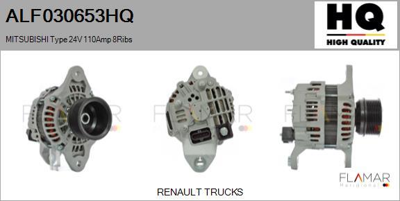 FLAMAR ALF030653HQ - Generator / Alternator aaoparts.ro