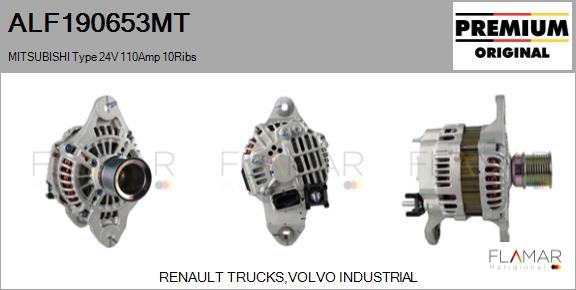 FLAMAR ALF190653MT - Generator / Alternator aaoparts.ro