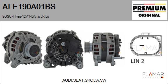 FLAMAR ALF190A01BS - Generator / Alternator aaoparts.ro