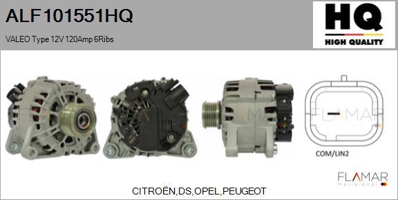 FLAMAR ALF101551HQ - Generator / Alternator aaoparts.ro
