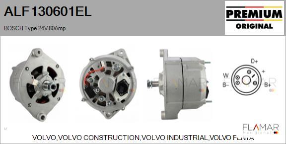 FLAMAR ALF130601EL - Generator / Alternator aaoparts.ro
