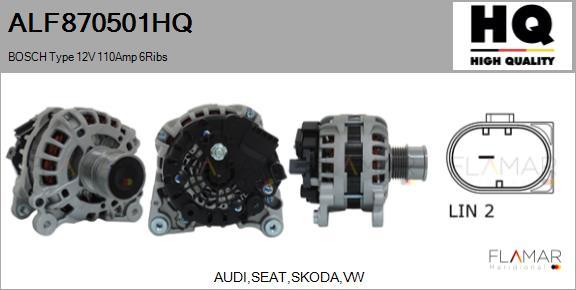 FLAMAR ALF870501HQ - Generator / Alternator aaoparts.ro