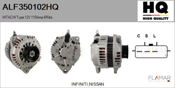 FLAMAR ALF350102HQ - Generator / Alternator aaoparts.ro