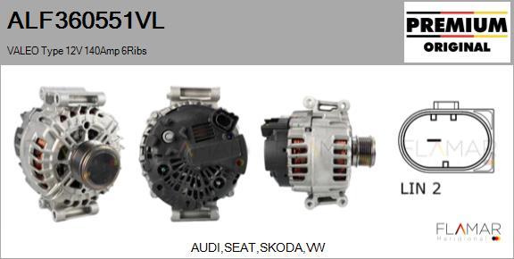 FLAMAR ALF360551VL - Generator / Alternator aaoparts.ro