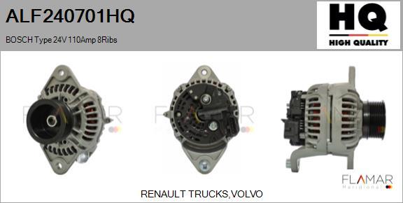 FLAMAR ALF240701HQ - Generator / Alternator aaoparts.ro