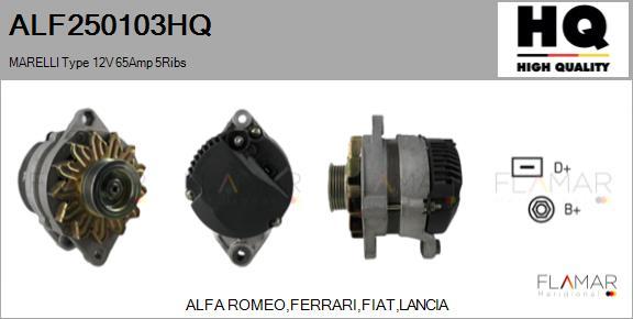 FLAMAR ALF250103HQ - Generator / Alternator aaoparts.ro