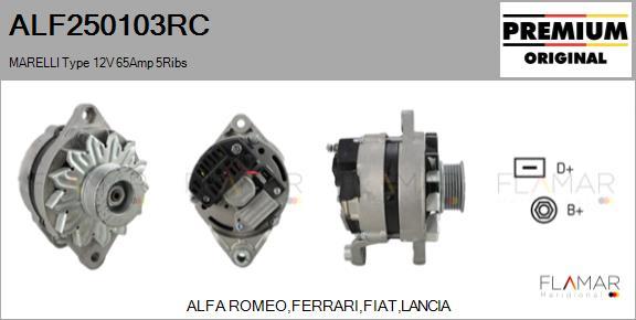 FLAMAR ALF250103RC - Generator / Alternator aaoparts.ro