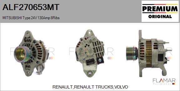 FLAMAR ALF270653MT - Generator / Alternator aaoparts.ro