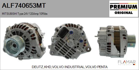 FLAMAR ALF740653MT - Generator / Alternator aaoparts.ro
