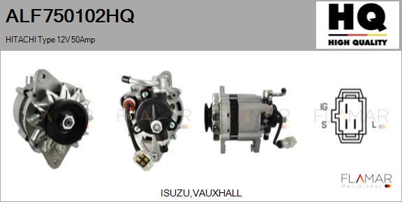 FLAMAR ALF750102HQ - Generator / Alternator aaoparts.ro