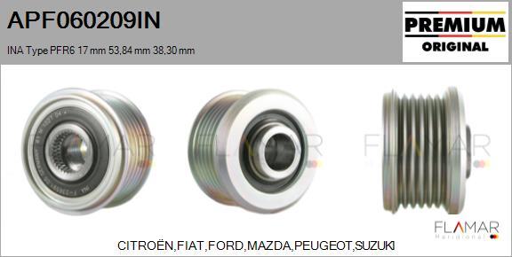 FLAMAR APF060209IN - Fulie, alternator aaoparts.ro