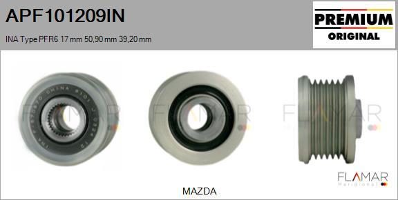 FLAMAR APF101209IN - Fulie, alternator aaoparts.ro