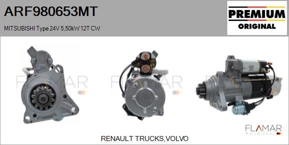 FLAMAR ARF980653MT - Starter aaoparts.ro