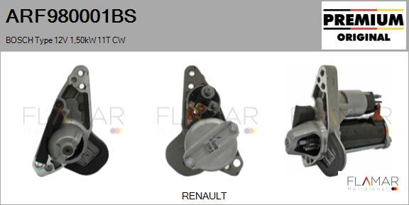 FLAMAR ARF980001BS - Starter aaoparts.ro