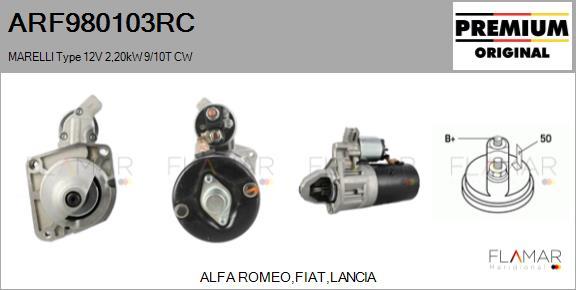 FLAMAR ARF980103RC - Starter aaoparts.ro