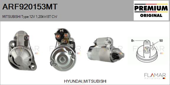 FLAMAR ARF920153MT - Starter aaoparts.ro
