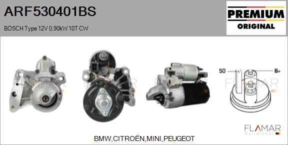 FLAMAR ARF530401BS - Starter aaoparts.ro