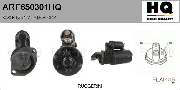 FLAMAR ARF650301HQ - Starter aaoparts.ro