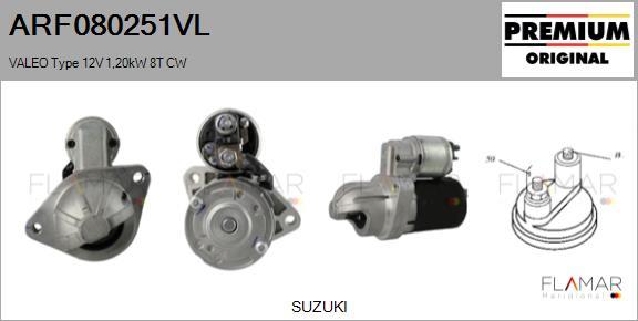 FLAMAR ARF080251VL - Starter aaoparts.ro