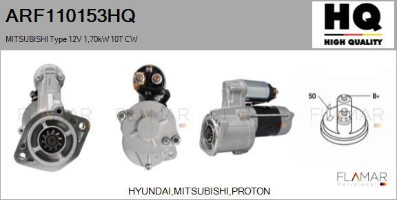 FLAMAR ARF110153HQ - Starter aaoparts.ro
