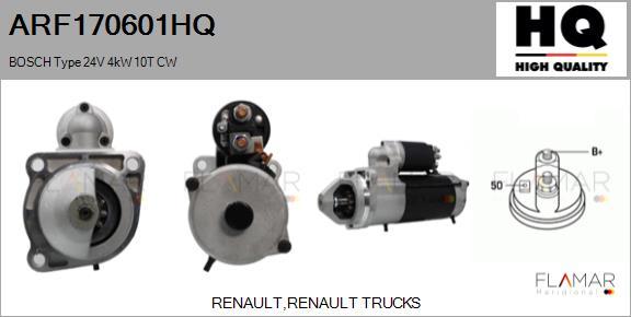 FLAMAR ARF170601HQ - Starter aaoparts.ro