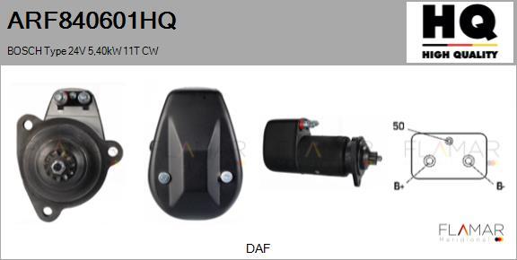 FLAMAR ARF840601HQ - Starter aaoparts.ro