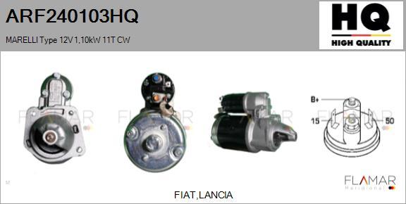 FLAMAR ARF240103HQ - Starter aaoparts.ro