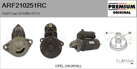 FLAMAR ARF210251RC - Starter aaoparts.ro