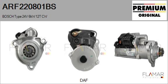 FLAMAR ARF220801BS - Starter aaoparts.ro