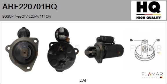 FLAMAR ARF220701HQ - Starter aaoparts.ro