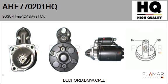 FLAMAR ARF770201HQ - Starter aaoparts.ro