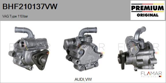 FLAMAR BHF210137VW - Pompa hidraulica, sistem de directie aaoparts.ro