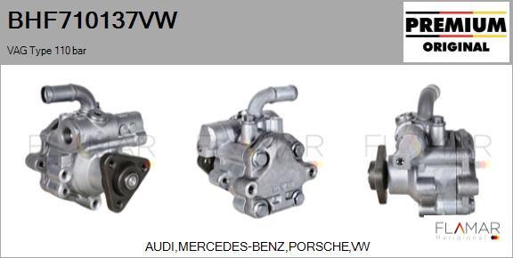 FLAMAR BHF710137VW - Pompa hidraulica, sistem de directie aaoparts.ro