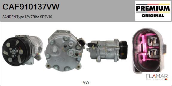 FLAMAR CAF910137VW - Compresor, climatizare aaoparts.ro