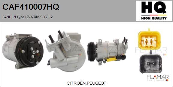 FLAMAR CAF410007HQ - Compresor, climatizare aaoparts.ro