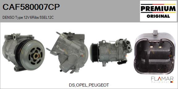 FLAMAR CAF580007CP - Compresor, climatizare aaoparts.ro