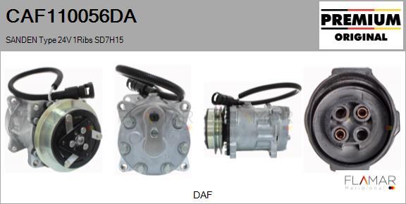 FLAMAR CAF110056DA - Compresor, climatizare aaoparts.ro