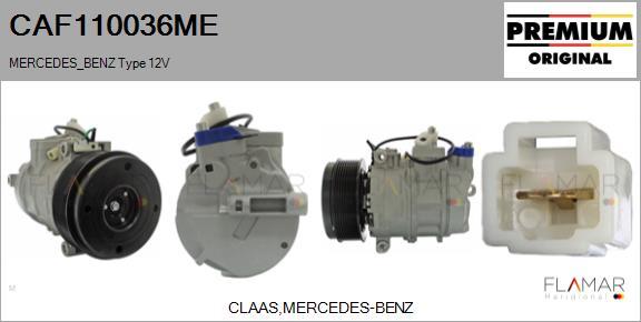 FLAMAR CAF110036ME - Compresor, climatizare aaoparts.ro