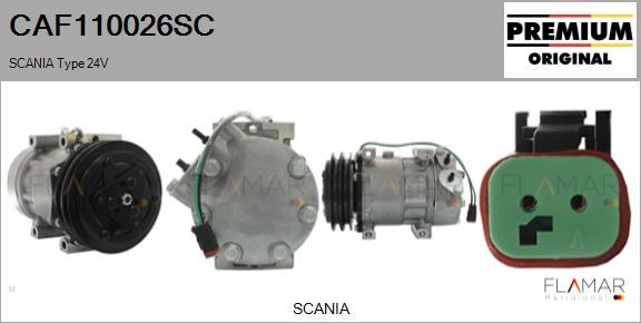 FLAMAR CAF110026SC - Compresor, climatizare aaoparts.ro