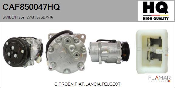 FLAMAR CAF850047HQ - Compresor, climatizare aaoparts.ro