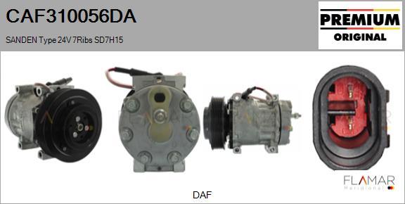 FLAMAR CAF310056DA - Compresor, climatizare aaoparts.ro