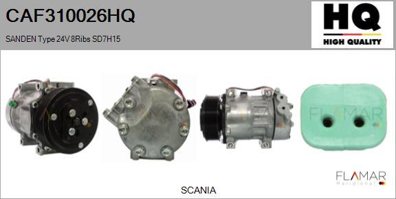 FLAMAR CAF310026HQ - Compresor, climatizare aaoparts.ro