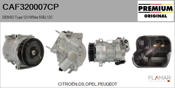 FLAMAR CAF320007CP - Compresor, climatizare aaoparts.ro