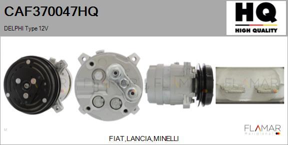 FLAMAR CAF370047HQ - Compresor, climatizare aaoparts.ro